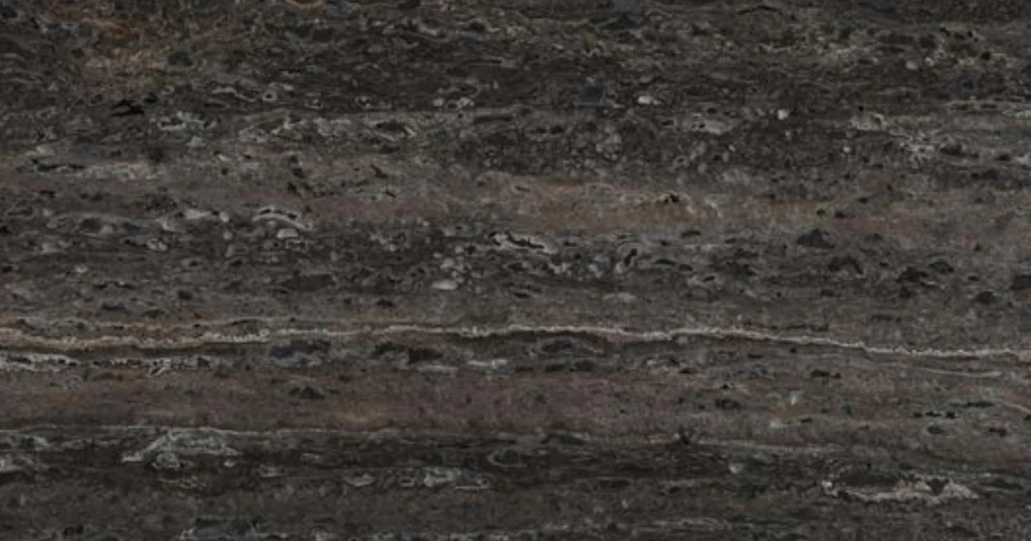 Titanium travertine, filled and honed