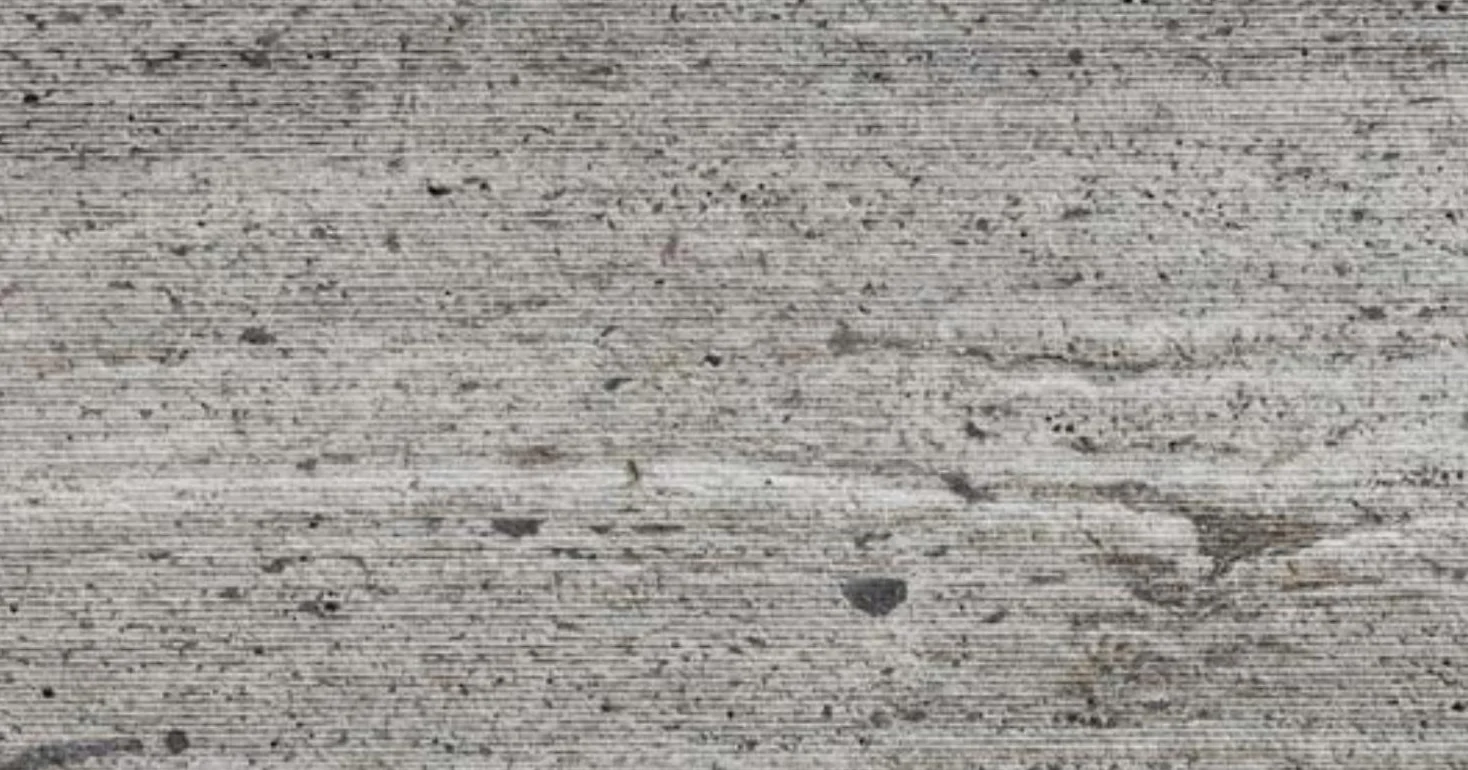 Titanium travertine, scratched