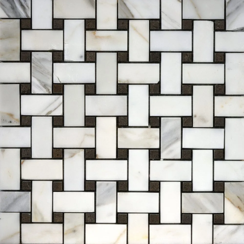 Calacatta Basket Wave tile
