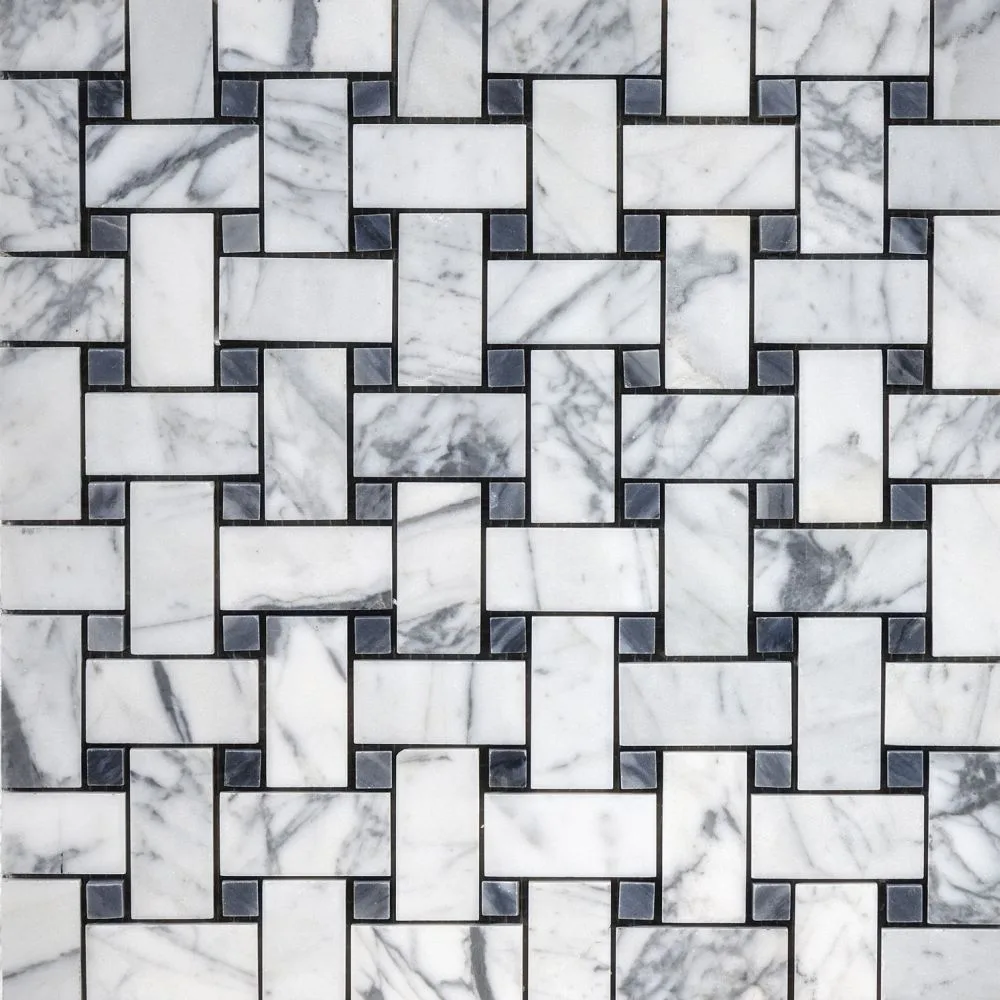 Statuario Basket Wave tile