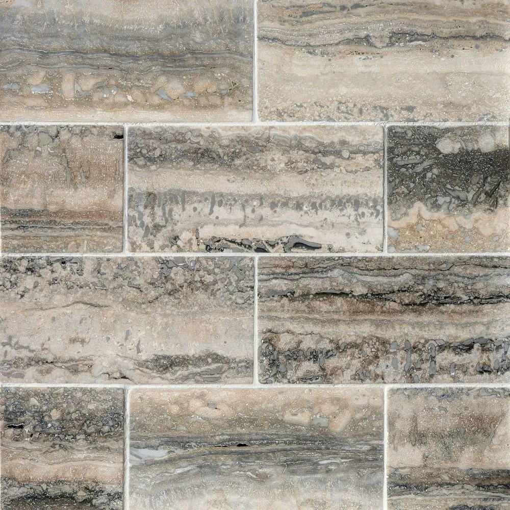Silver Subway tile