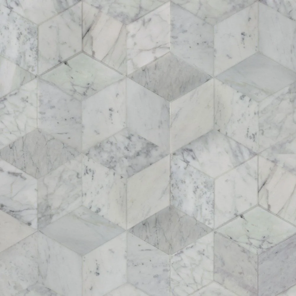 Carrara Rhombus tile