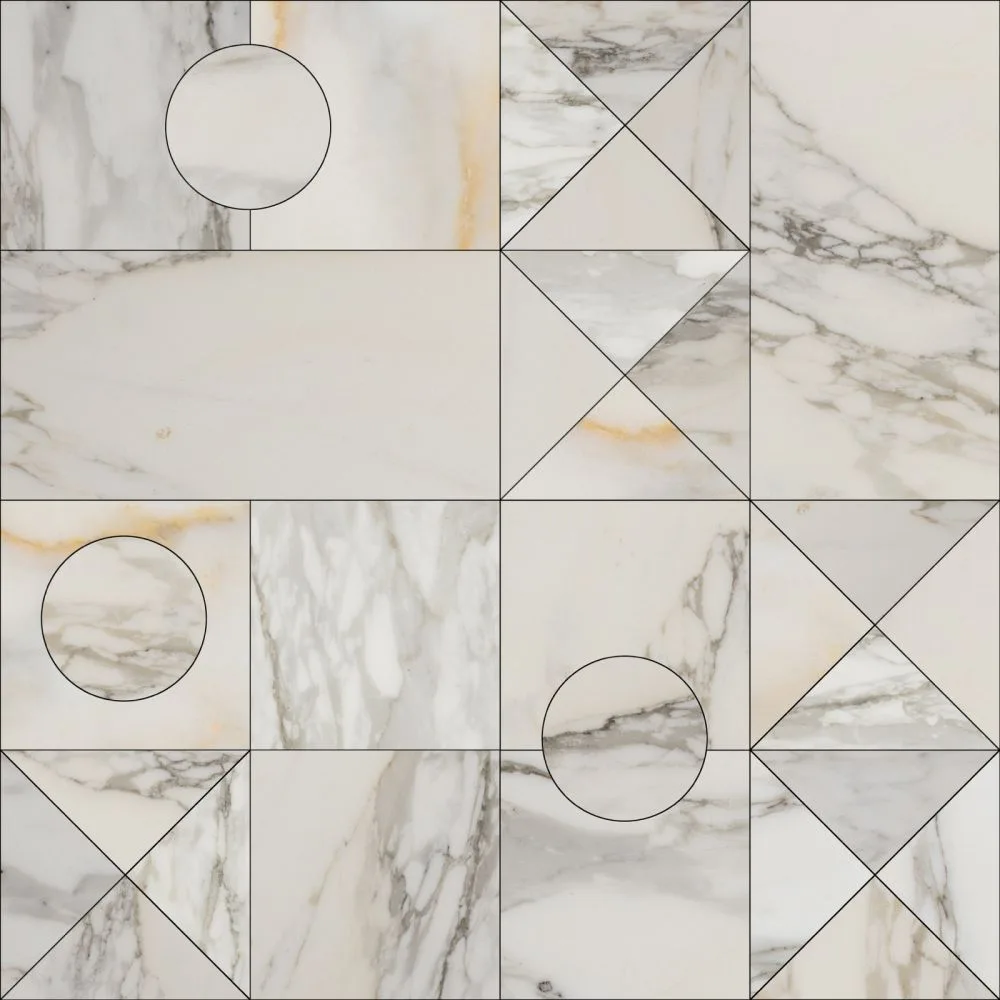 Calacatta Tetris Composition 03