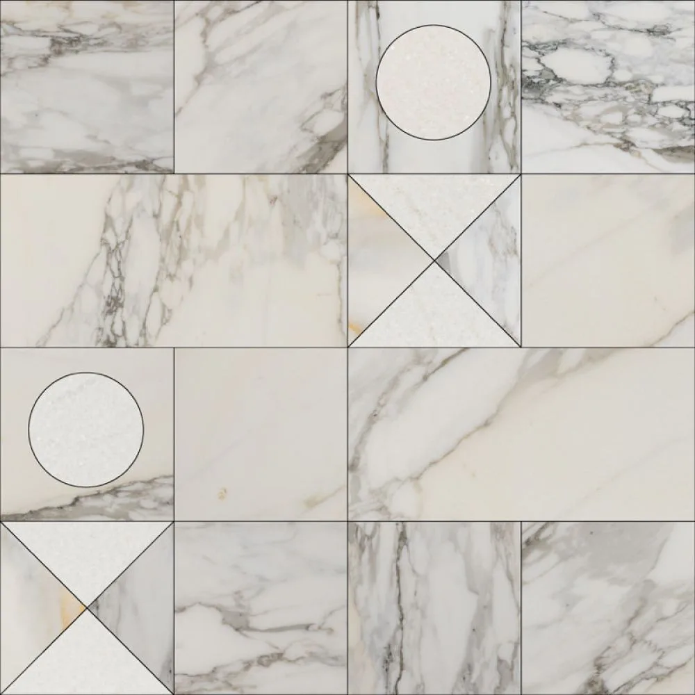 Calacatta · Thassos Tetris Module C