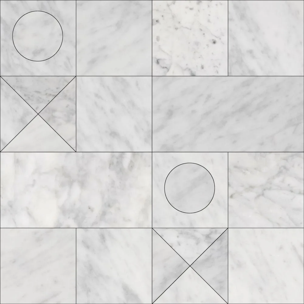 Bianco Carrara Tetris Module C