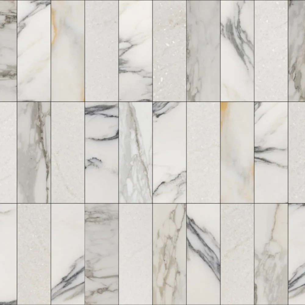 Arabescato · Calacatta · Thassos Tetris Module F