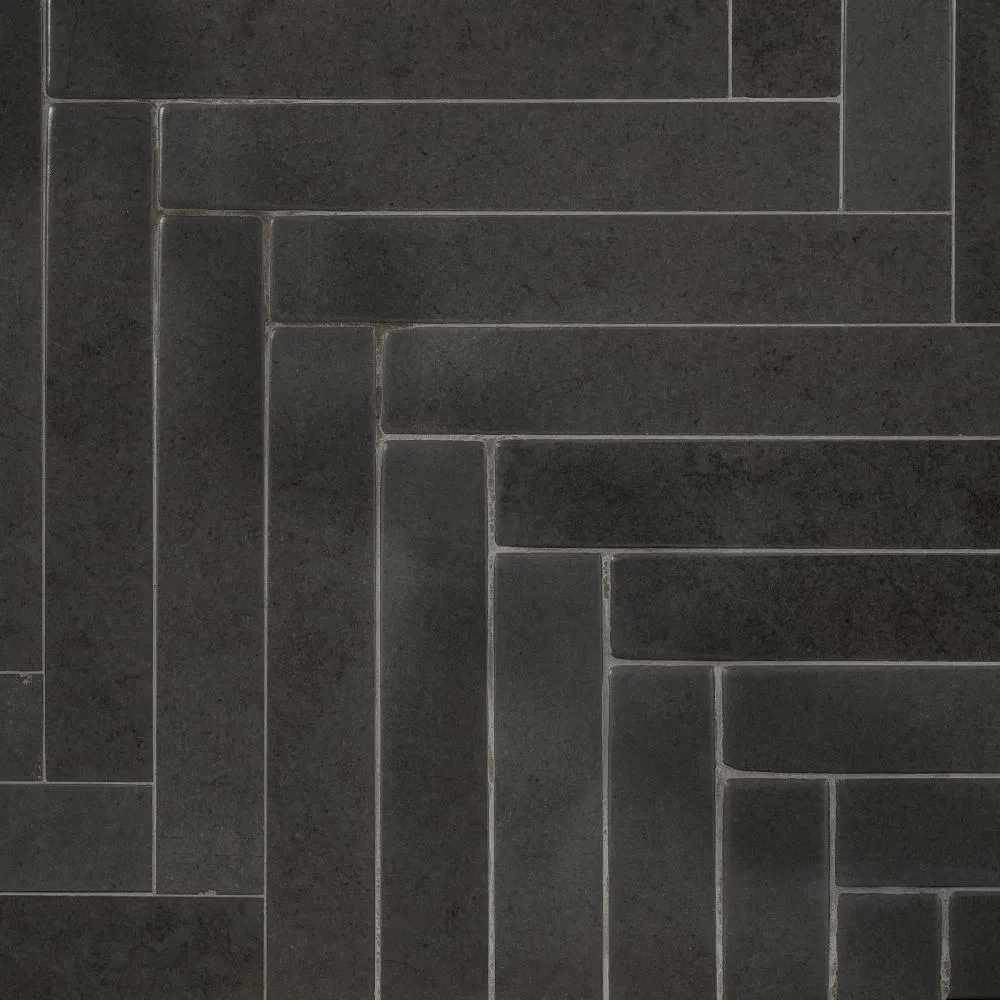 Blue Herringbone tile