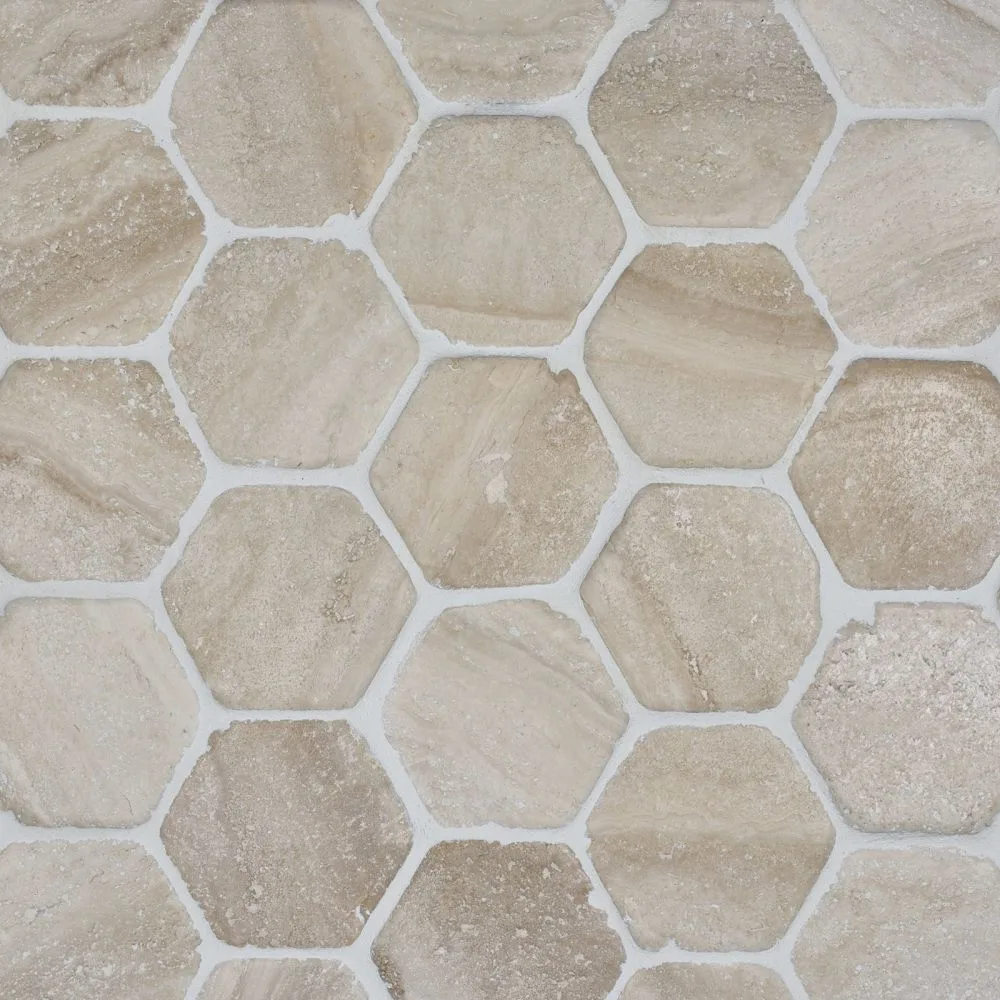 Bianco Dei Hexagon tile