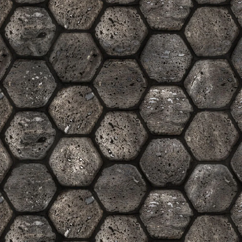 Titanium Hexagon tile
