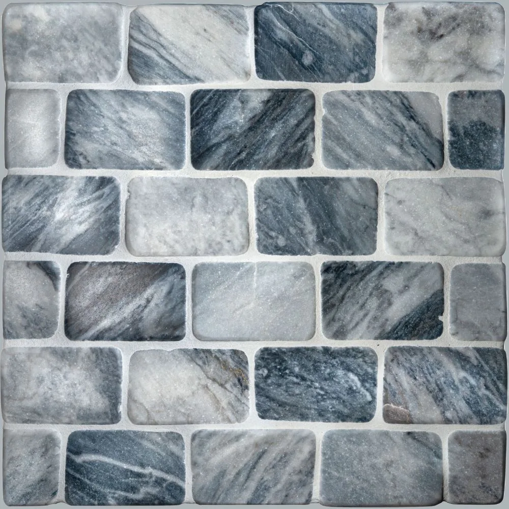 Bardiglio Worn Subway tile