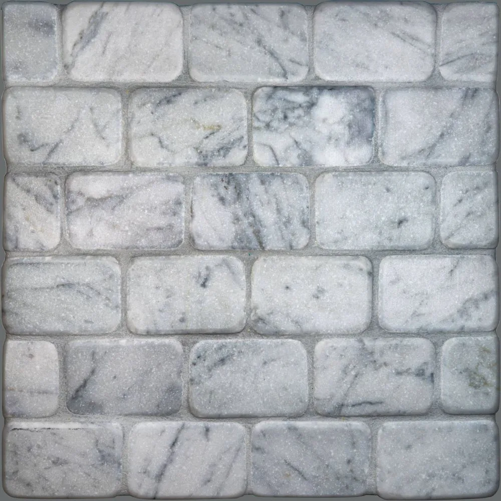 Bianco Carrara Worn Subway tile