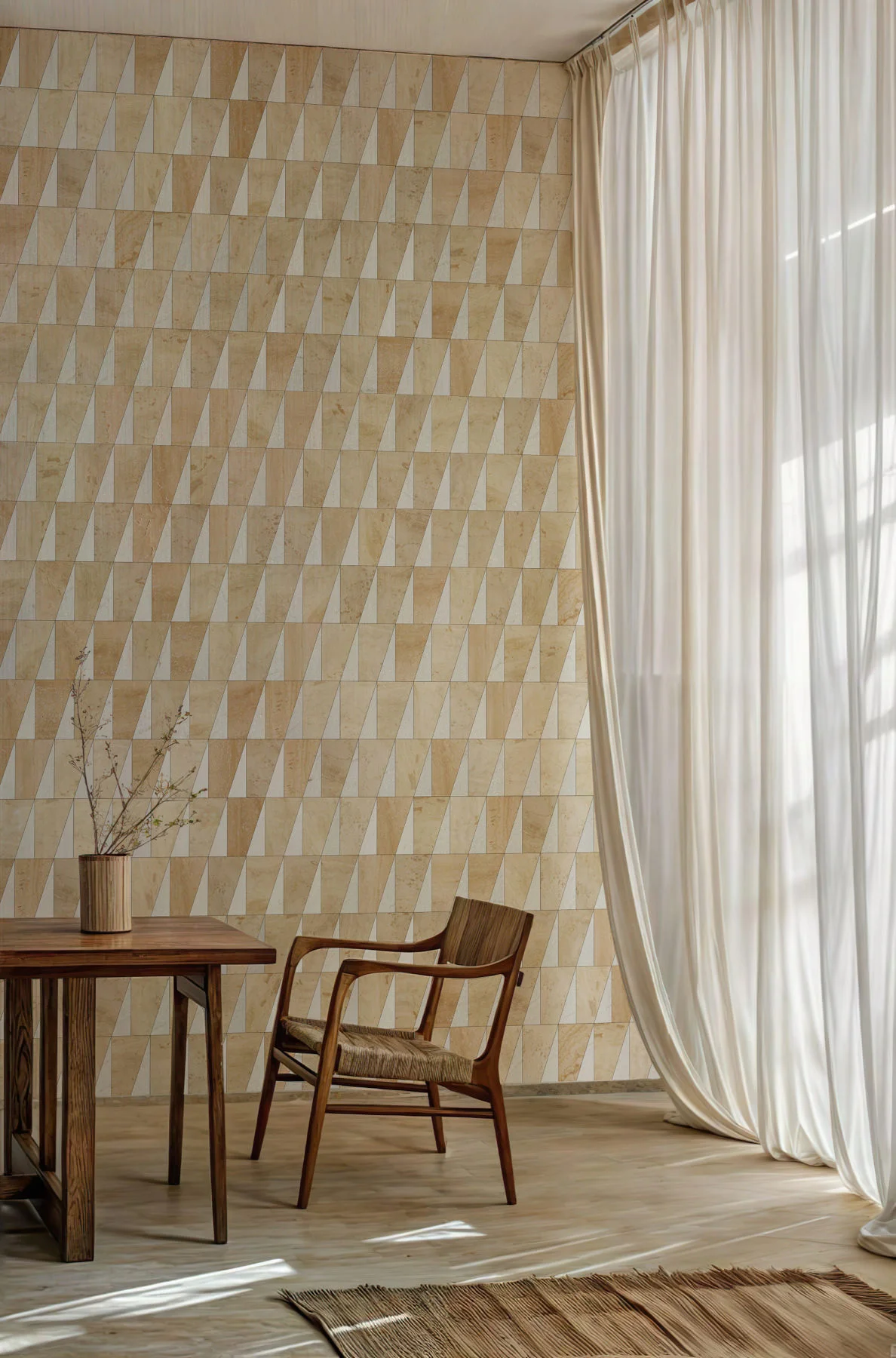 Room with a Bianco Dei Tetris composition